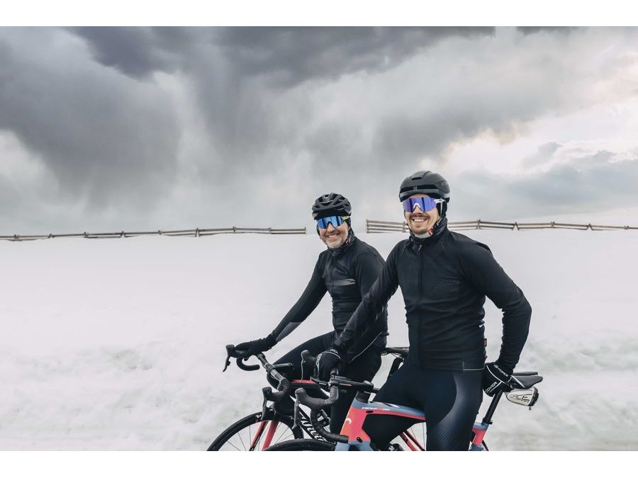 brýle FORCE MANTRA bílé, fialové zrc. sklo