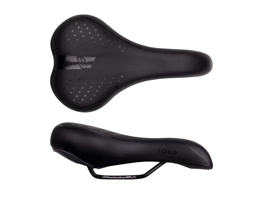 Pánské komfortní sedlo FORCE SURE NEW, černé