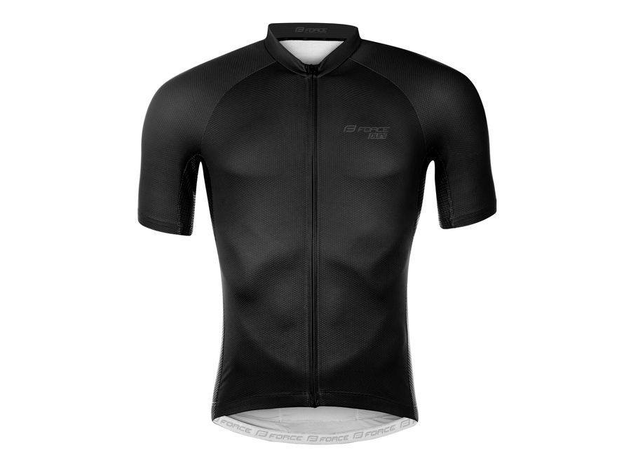 Pánský dres s krátkým rukávem FORCE PURE, černý