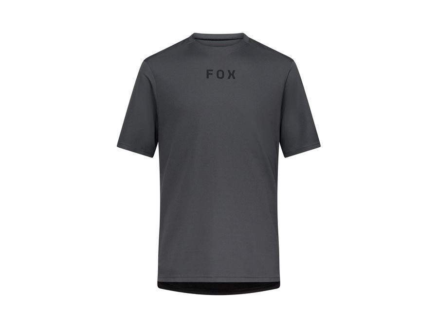 Pánský dres s krátkým rukávem FOX Ranger Wordmark Jersey, dark shadow grey