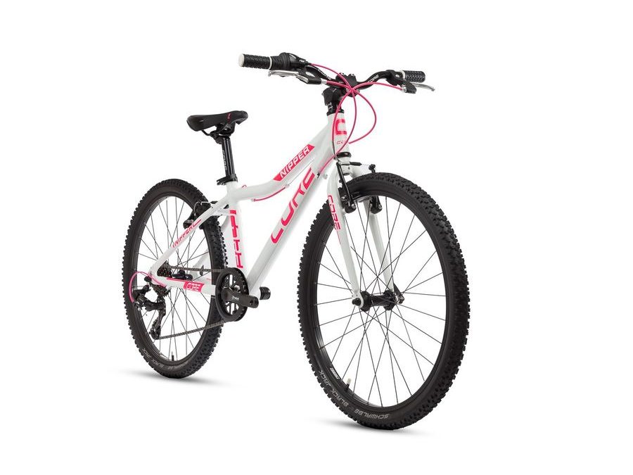 Dětské kolo Core Nipper 24", jednopřevodník, bílý lesk s růžovou 2025