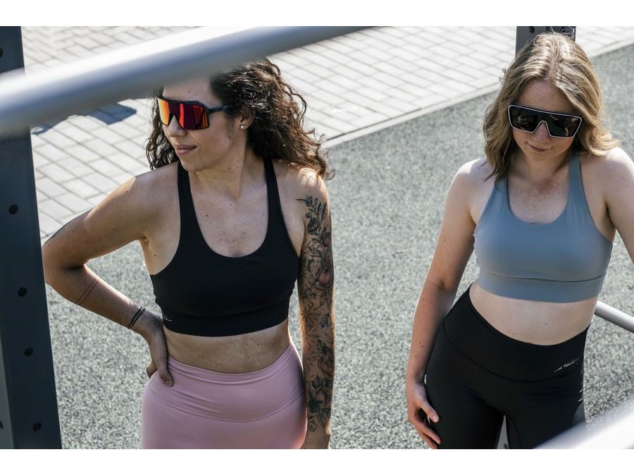 Sportovní podprsenka FORCE SIMPLE, černá