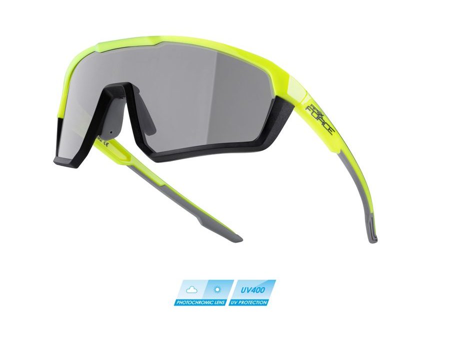 Brýle FORCE ELECTRA bílé, hnědé zrcadlové sklo