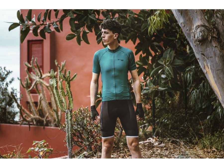 Pánský dres s krátkým rukávem FORCE PURE, petrolejový