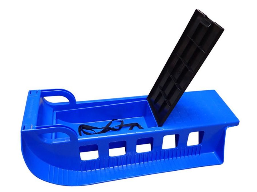 Dětské sáňky Kamzík plastové - modrý