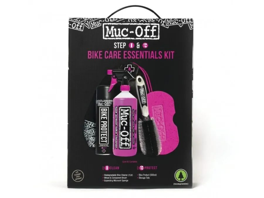 Dárková sada MUC-OFF BIKE CARE ESSENTIALS KIT - na čištění a ochranu povrchu jízdních kol