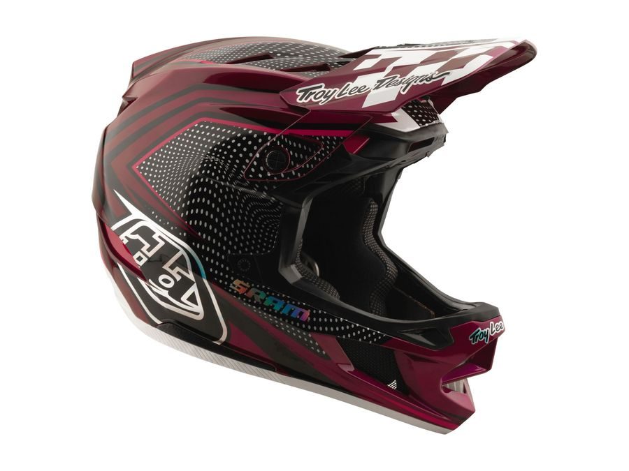 Integrální helma Troy Lee Designs D4 CARBON X SRAM RADIOSCAPE BLK / BERRY 2025