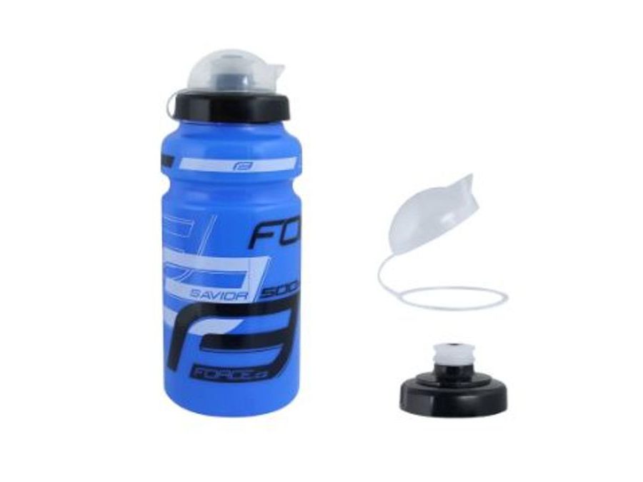 Láhev na kolo Force SAVIOR ULTRA 0,5 l, modro-bílo-černá