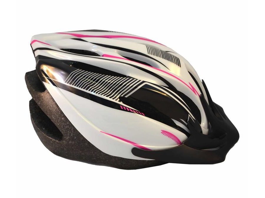 Helma STING ALFO, růžovo-černo-bílá