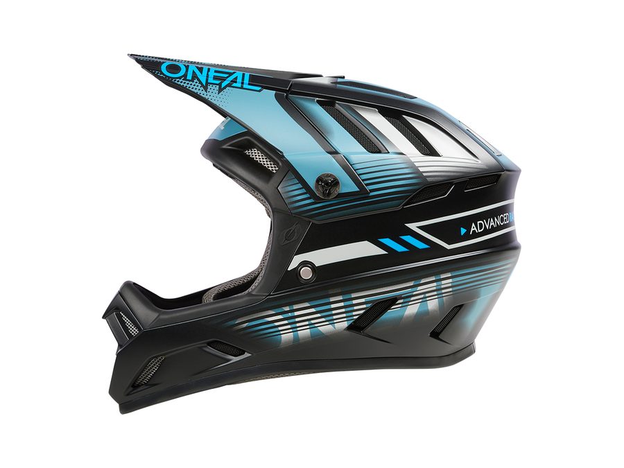 Integrální helma Oneal Backflip Solid - šedá/ledově modrá