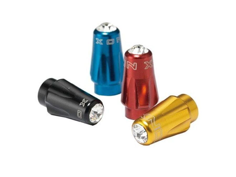 Čepička ventilku SWAROVSKI s krystalem-černá