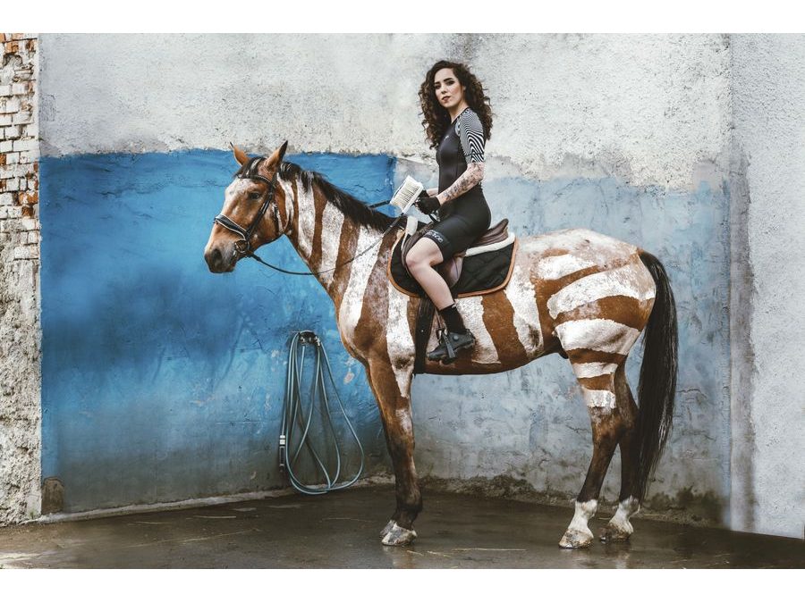 Dámská kombinéza FORCE STREAM LADY, černo-bílá