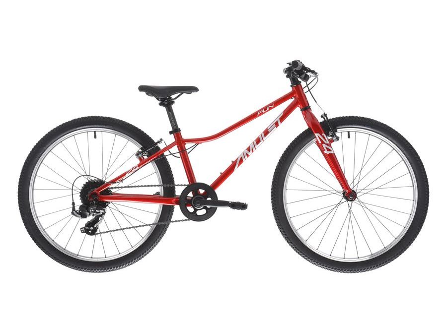 Dětské kolo AMULET 24 Fun SHIMANO, cherry red/silver, 2024