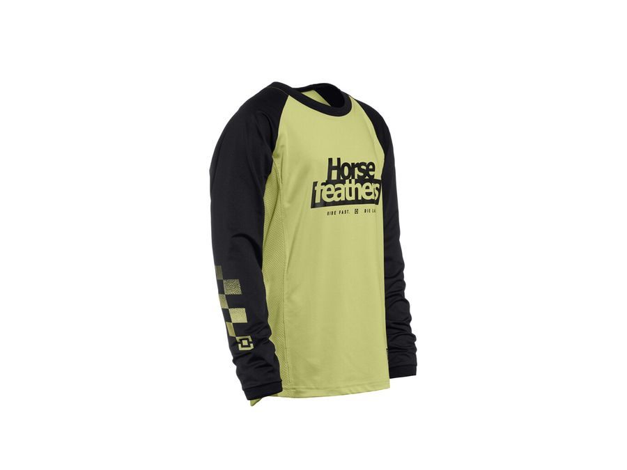 Dětský dres s dlouhým rukávem HORSEFEATHERS Spike LS, nile-black