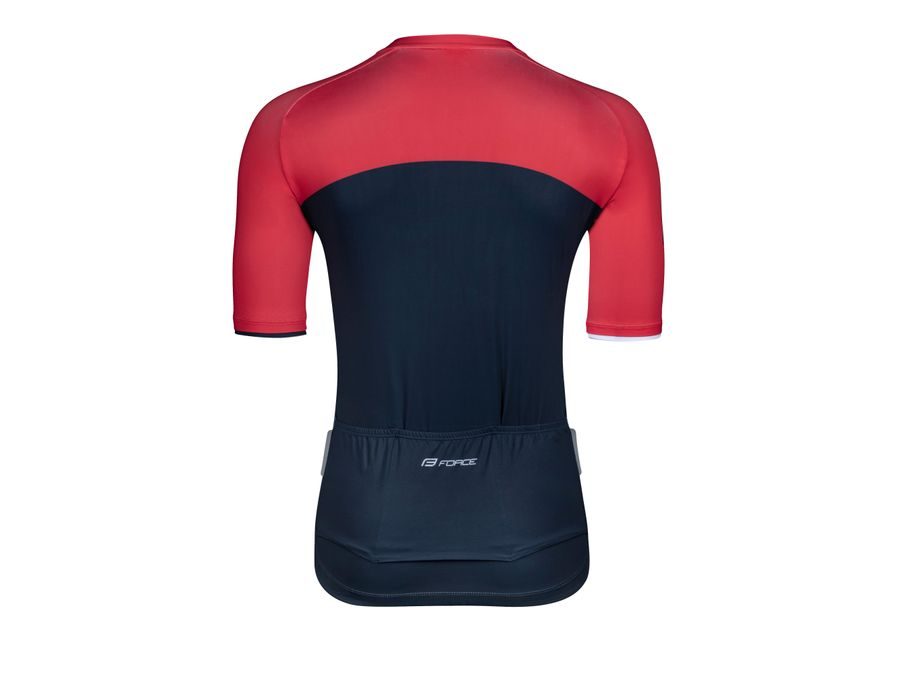 Pánský dres s krátkým rukávem FORCE ART, tmavě modrý-červený