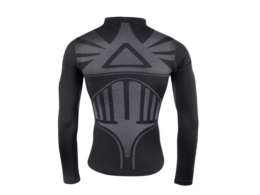 Funkční triko FORCE THUNDER dlouhý rukáv, černé