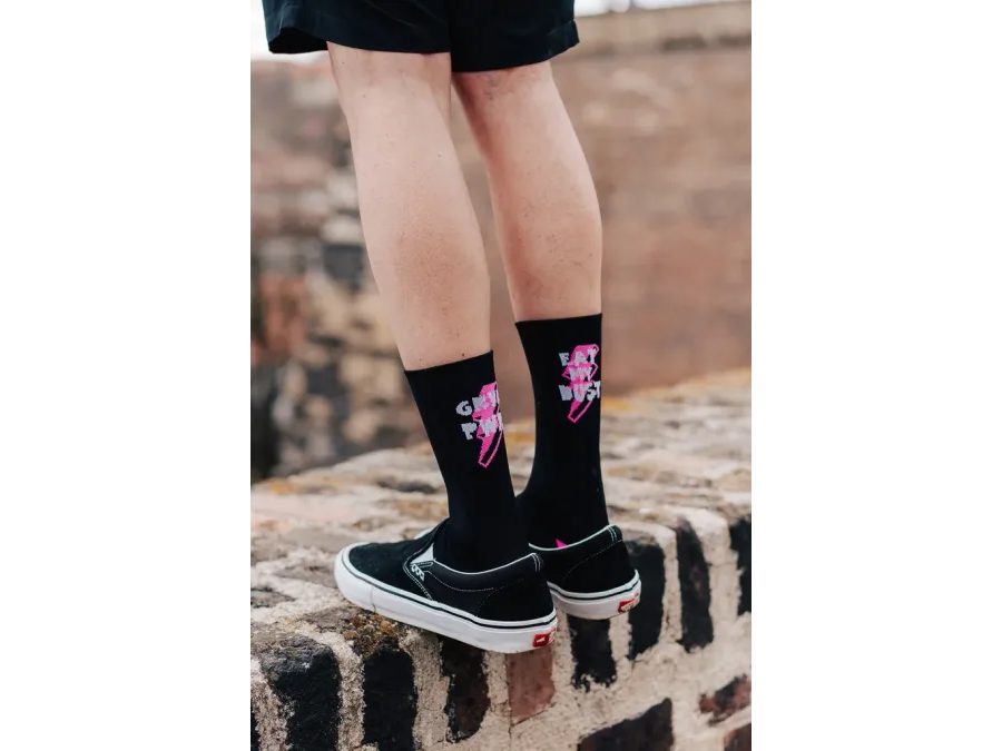 Ponožky na gravel kolo Kolo je Láska - GRVL PWR, černá