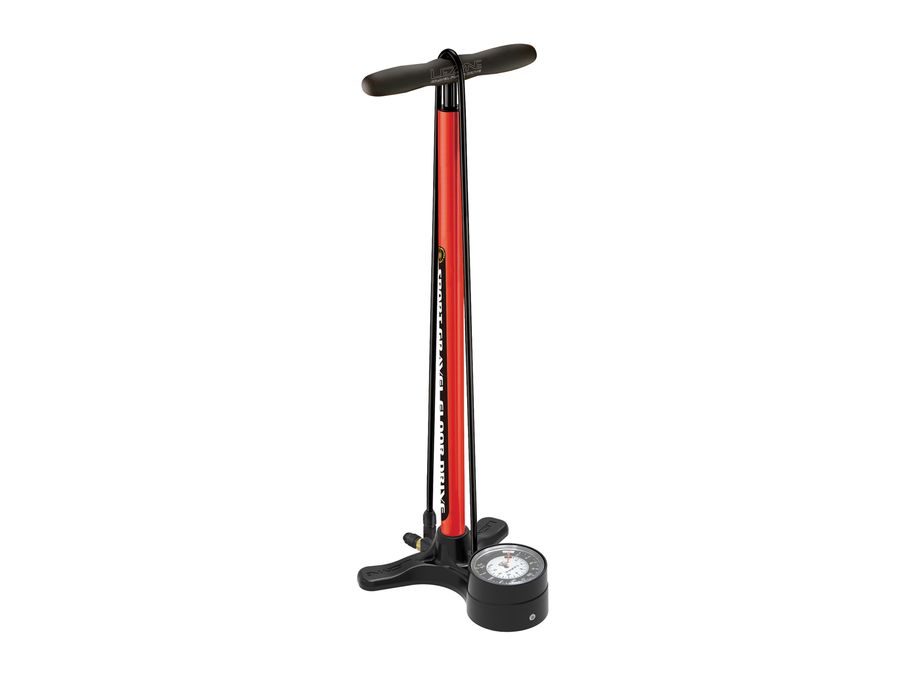 Dílenská hustilka LEZYNE PUMP FLOOR SPORT GRAVEL DRIVE RED
