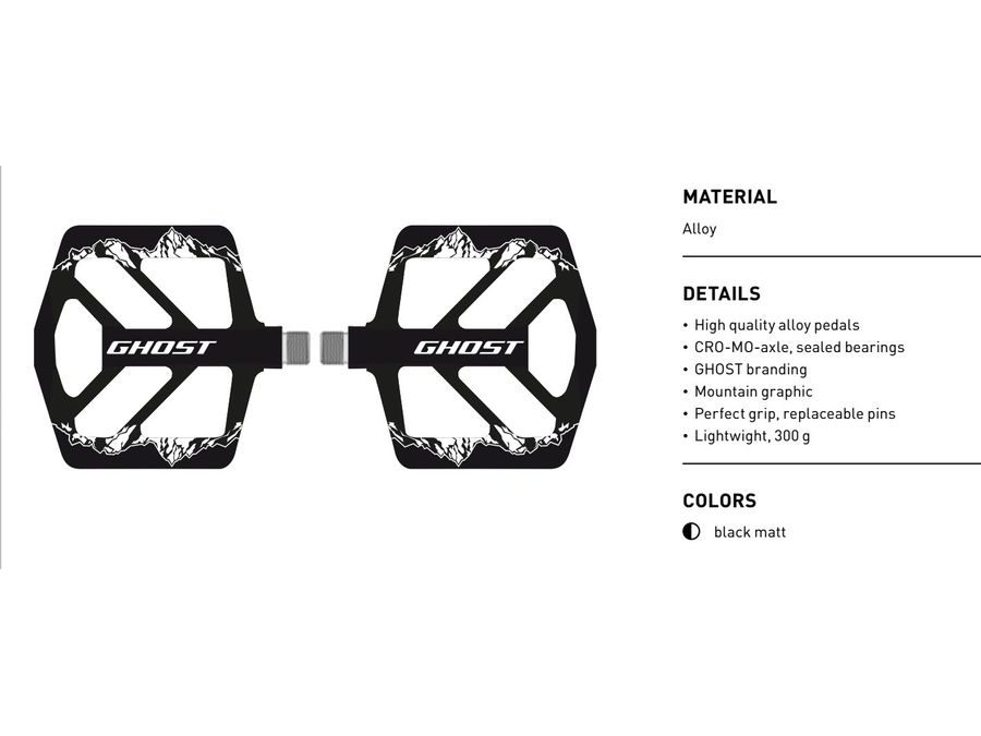 Pedály platforma GHOST Pedals