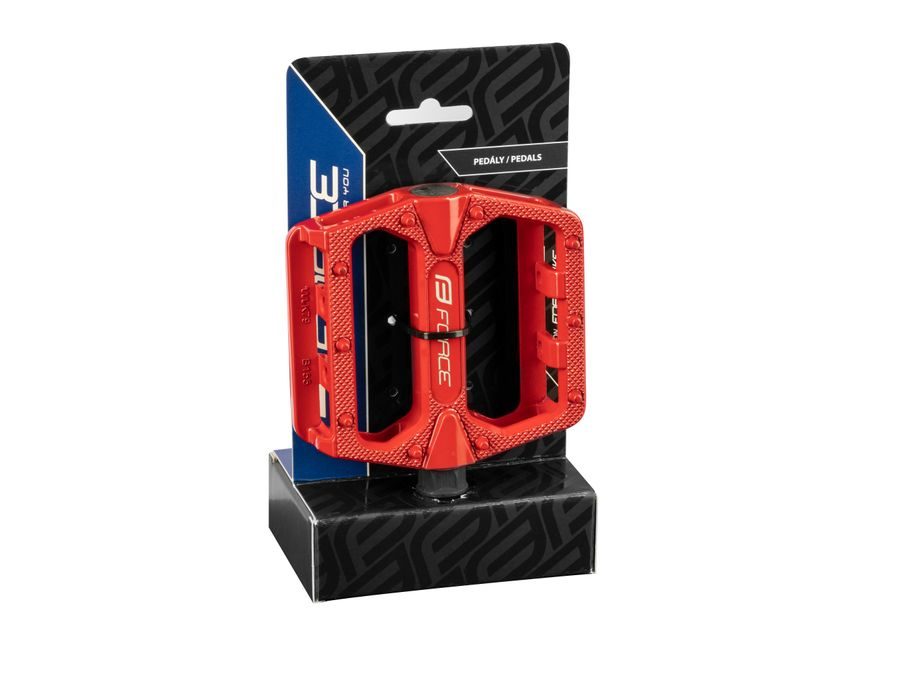 Pedály Force BMX HOT hliníkové, červené