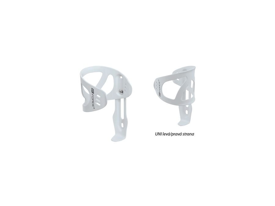 Košík na láhev Force UNI Al, bílý lesklý