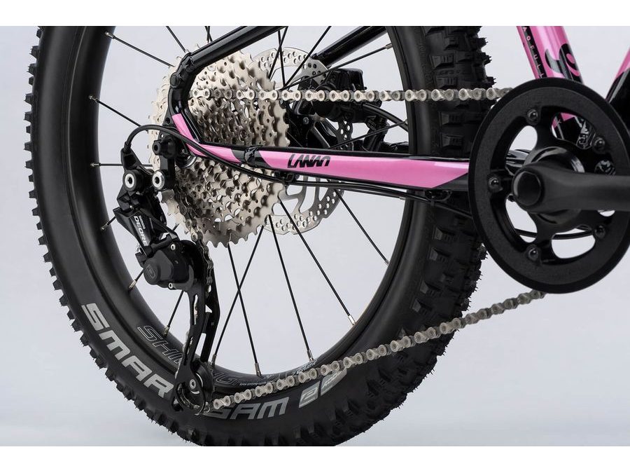 Dětské kolo GHOST Lanao 20 Full Party Metallic Black/Pearl Pink Gloss