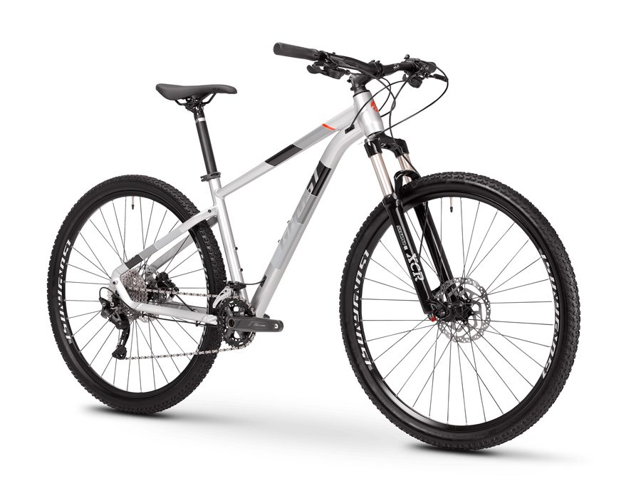 Pánské horské kolo Ghost Kato Advanced 27,5" - Silver / Grey / Orange