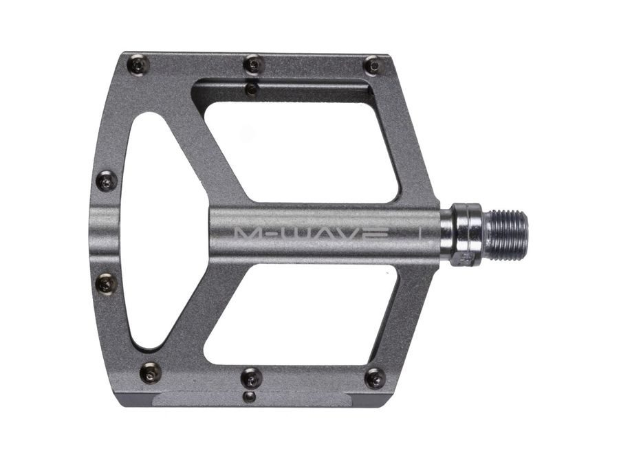 Pedály M-WAVE PLATFORMA STŘÍBRNÉ