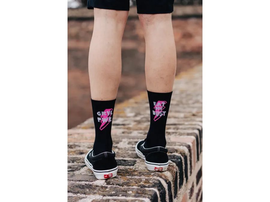 Ponožky na gravel kolo Kolo je Láska - GRVL PWR, černá