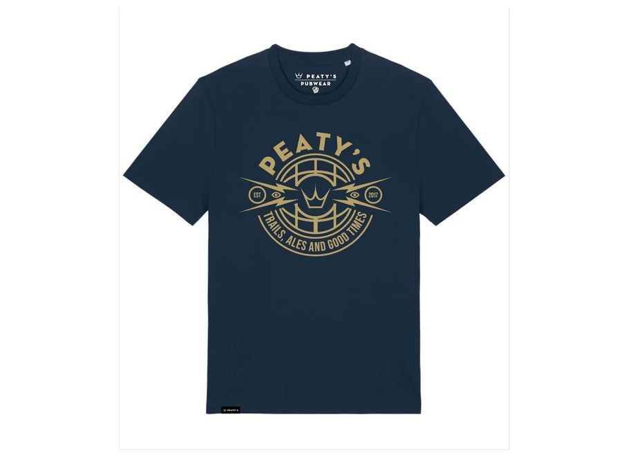 Tričko PEATY'S PUBWEAR TRIKO S KRÁTKÝM RUKÁVEM TRAILS & ALES CREST / FRENCH NAVY