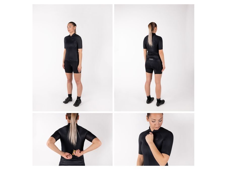 Dámský dres s krátkým rukávem FORCE PURE LADY, černý