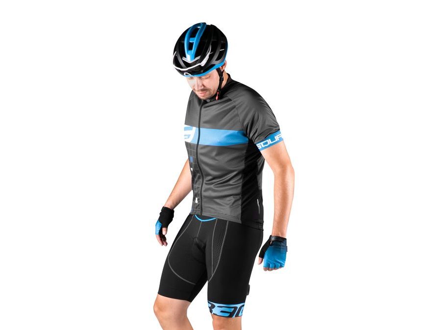 Pánské kraťasy do pasu s vložkou FORCE B30, černo-modré