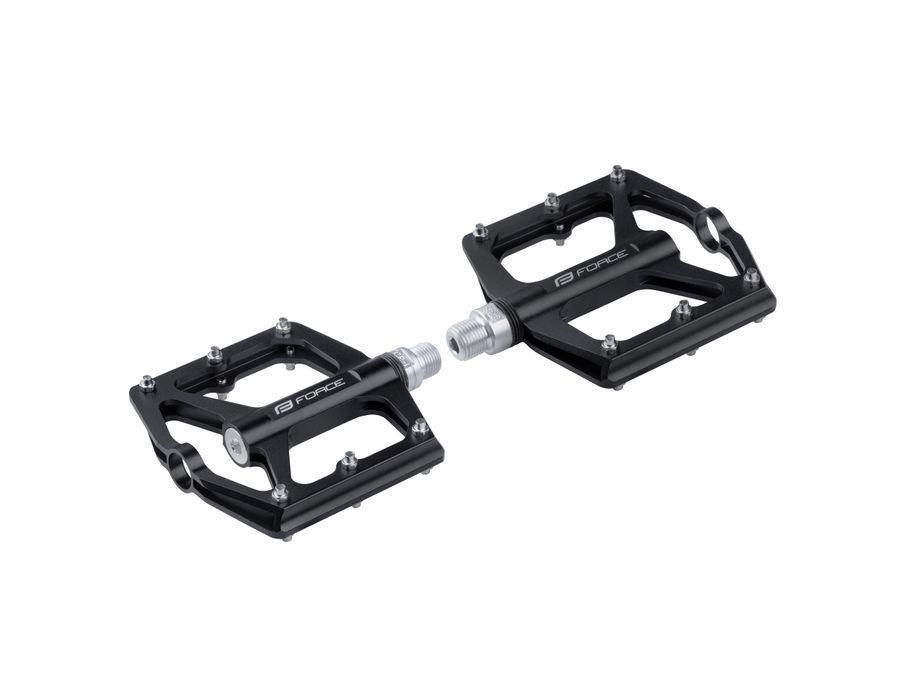 Pedály FORCE STEEP 2 hliníkové, prům. ložiska,črn