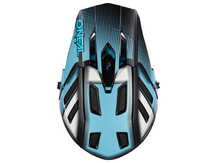 Integrální helma Oneal Backflip Solid - šedá/ledově modrá