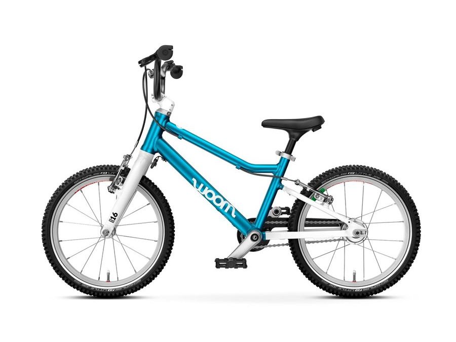 Dětské kolo 16" WOOM 3 AUTOMAGIC Metallic Blue (Modrá) 2025