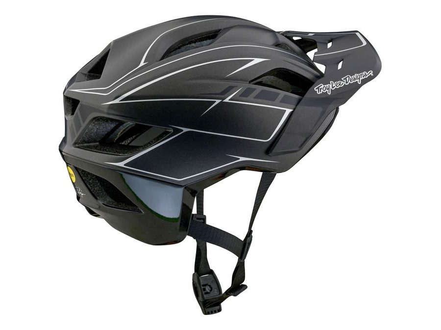 Helma Troy Lee Designs FLOWLINE SE MIPS PINSTRIPE CHARCOAL / BLACK 2024
