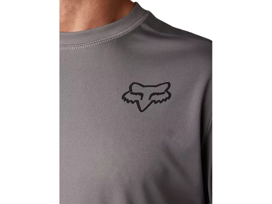 Pánský dres s dlouhým rukávem FOX Ranger Font, šedý