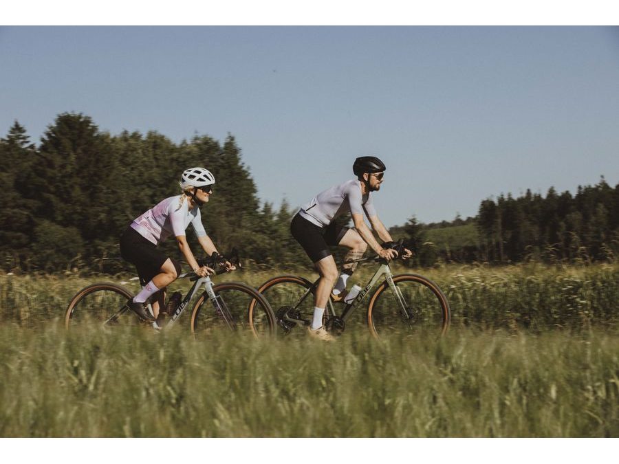 Dlouhé ponožky FORCE IN HEART, fialové