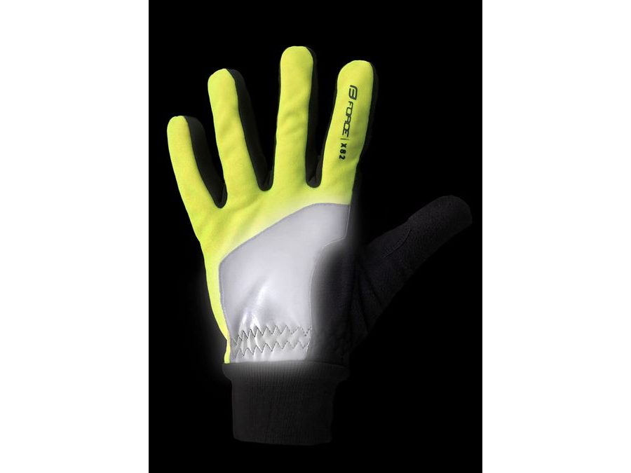 Podzimní/zimní rukavice FORCE X82, fluo