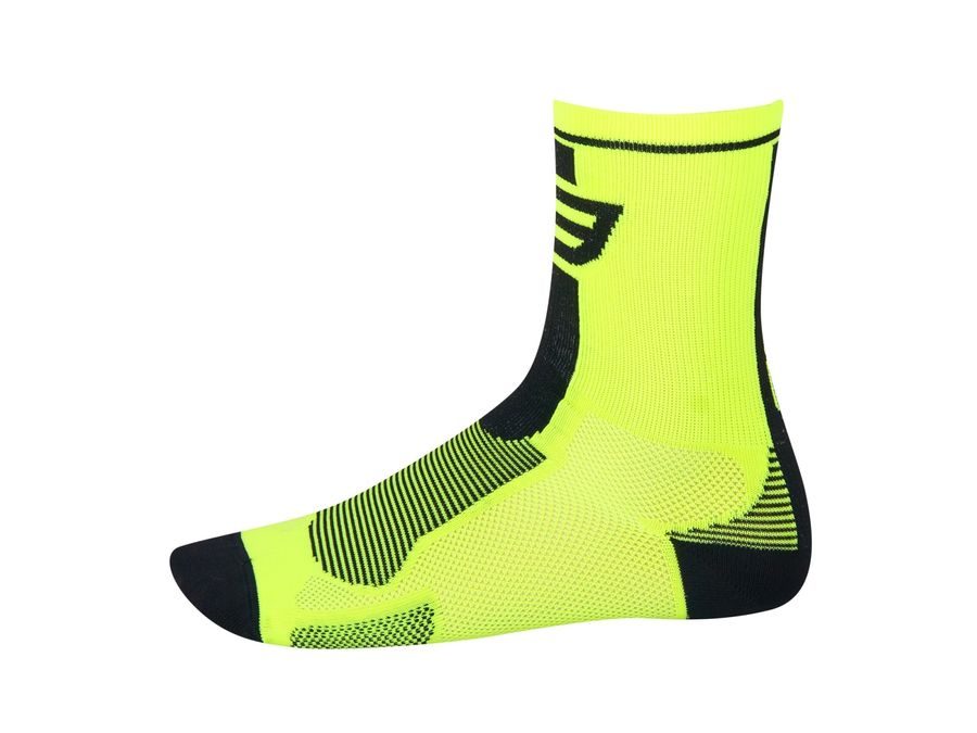 Dlouhé ponožky FORCE LONG, fluo-černé