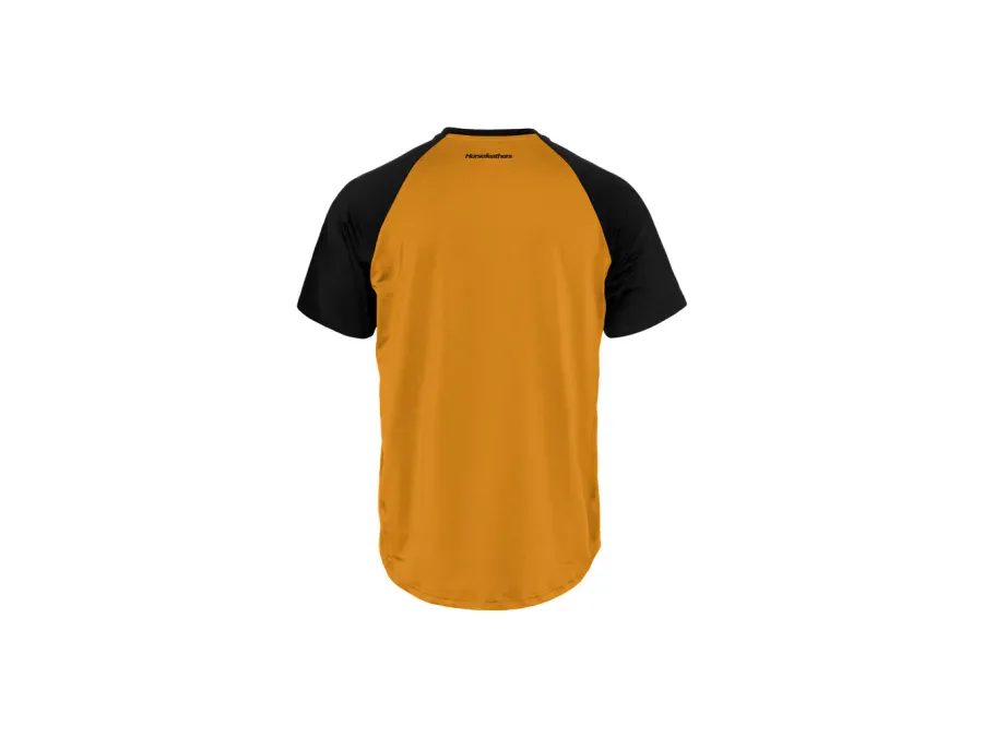Pánský dres s krátkým rukávem HORSEFEATHERS Spike - sunflower/black