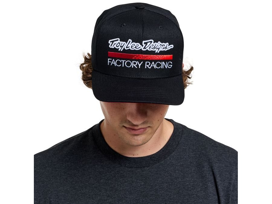 Kšiltovka Troy Lee Designs FACTORY RACING, black-red