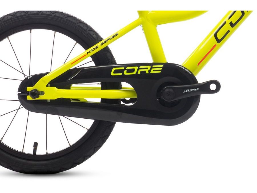 Dětské kolo Core Nipper Al 16", torpédo (7.07kg) - reflexní žlutá, Innova 2025