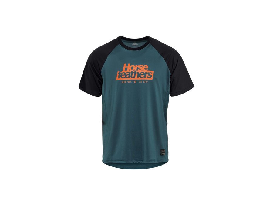 Pánský dres s krátkým rukávem HORSEFEATHERS Spike, petrol-black