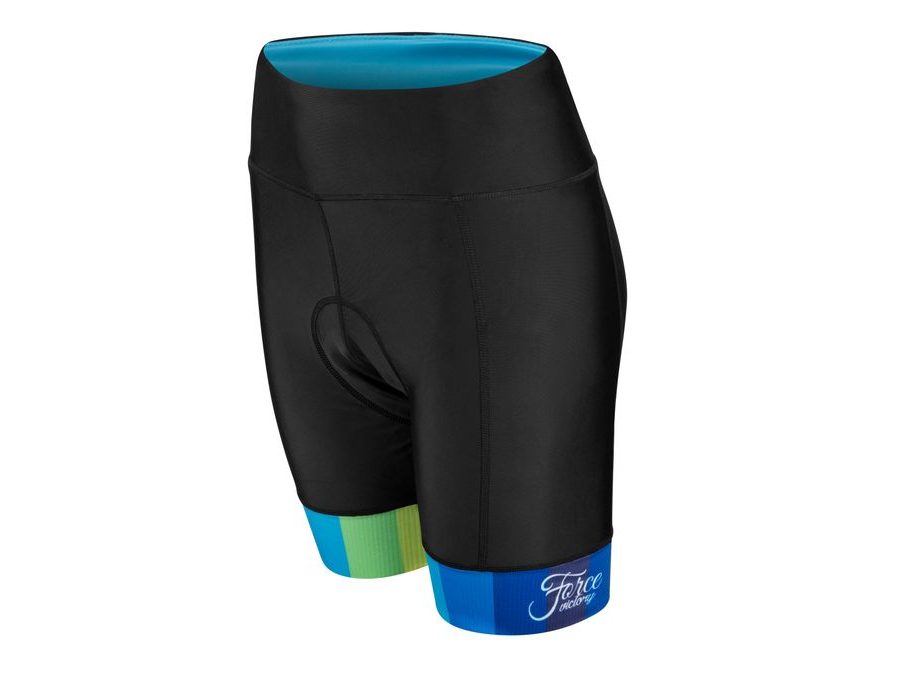 Dámské kraťasy do pasu s vložkou FORCE VICTORY LADY, černo-modré