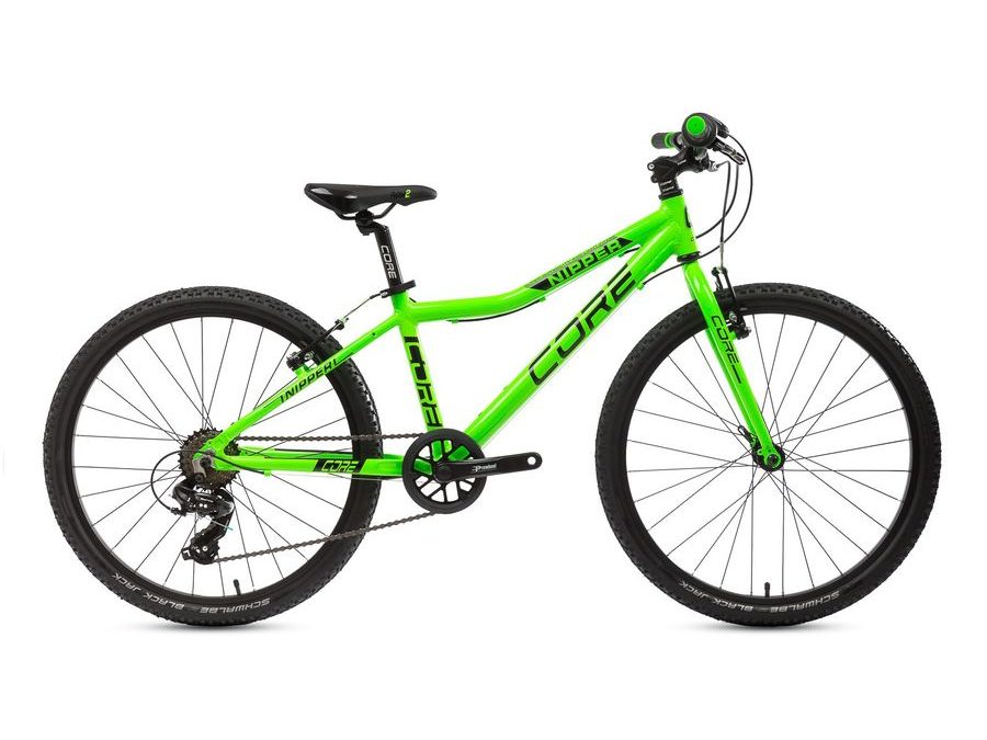 Dětské kolo Core Nipper 24" - jednopřevodník, reflexně zelený 2025