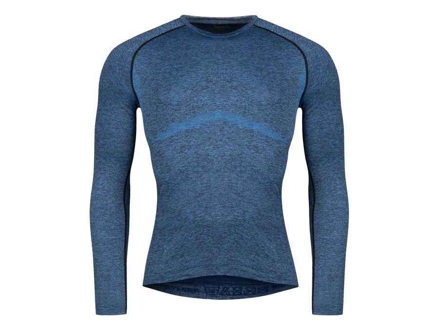 Pánské funkční triko FORCE SOFT dlouhý rukáv, modré