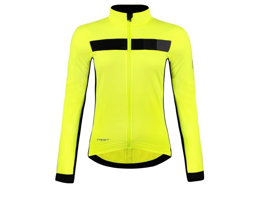 Dámská zimní bunda FORCE FROST LADY softshell, fluo-černá