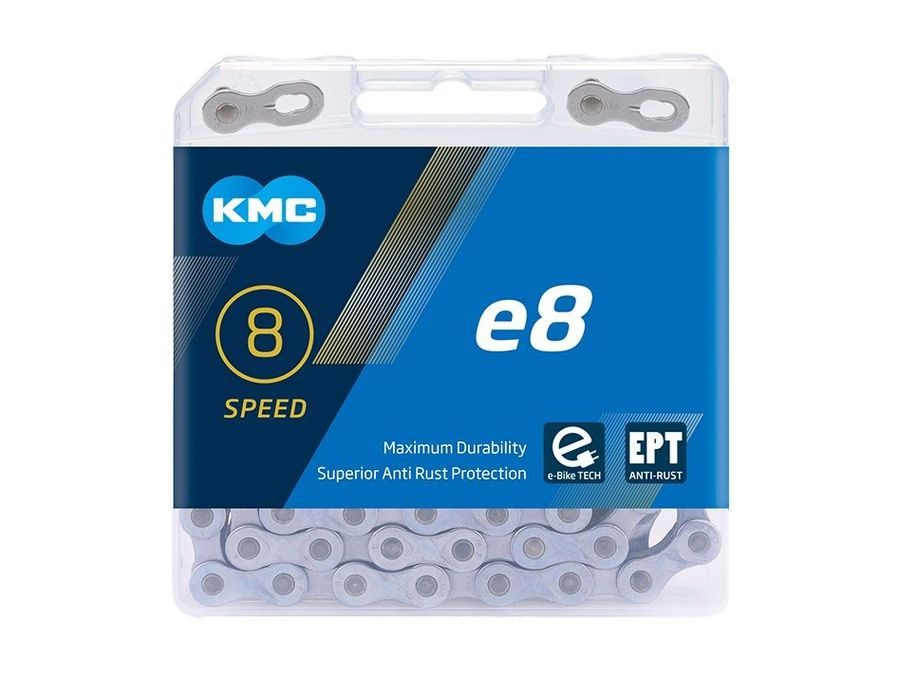 ŘETĚZ KMC E8 TURBO EPT NEREZNOUCÍ 122ČL.BOX