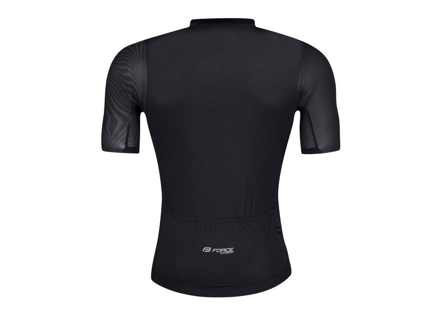 Pánský dres s krátkým rukávem FORCE STREAM, černý